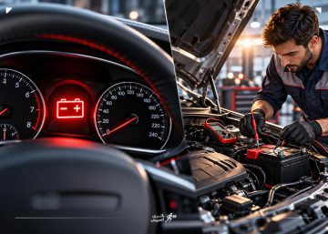 علت روشن شدن چراغ باتری ماشین