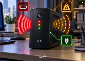 بررسی علت بوق زدن یو پی اس